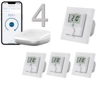 Homematic IP kabelgebundene Fubodenheizungssteuerung - Set fr 4 Rume