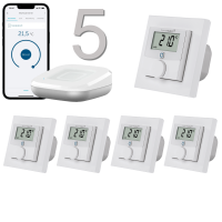 Homematic IP kabelgebundene Fubodenheizungssteuerung - Set fr 5 Rume