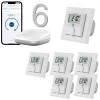Homematic IP kabelgebundene Fubodenheizungssteuerung - Set fr 6 Rume