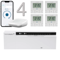 Homematic IP Funk Fubodenheizungset 4ach WTH-B