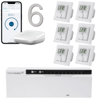 Homematic IP Funk Fubodenheizungset 6fach Unterputz 230V