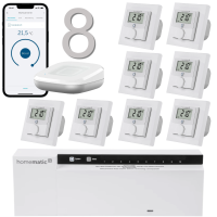 Homematic IP Funk Fubodenheizungset 8fach Unterputz 230V