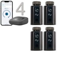 Homematic IP Evo Heizungssteuerung 4er Set, anthrazit