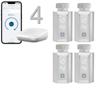 Homematic IP Evo Heizungssteuerung 4er Set, silber