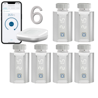 Homematic IP Evo Heizungssteuerung 6er Set, silber