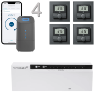 Homematic IP Funk Fubodenheizungssteuerung classic, anthrazit