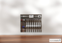 Fussbodenheizungsset advanced motorisch C8 fr 4 Rume mit HCU, anthrazit