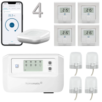 Fussbodenheizungsset motorisch C8 fr 4 Rume mit Access Point