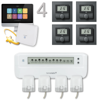 Homematic IP Profi- Fubodenheizungssteuerung motorisch fr 4 Rume mit CCU, anthrazit