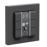 Homematic IP Wandtaster 6-fach, 230 V, anthrazit, 162028A0