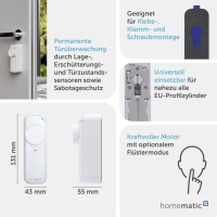 Homematic IP Smart Home T�rschlossantrieb - pro, HmIP‑DLP