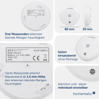 Homematic IP Wassersensor, HmIP-SWD-2