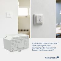 Homematic IP Schaltaktor mit Tastereingang (16 A) - Unterputz, HmIP-FSI16-2, 161848A0