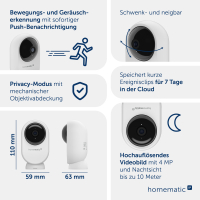Homematic IP Innenkamera - plus, HmIP-CI-PL, 162942A0