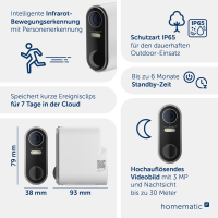 Homematic IP Akku-Au�enkamera, HmIP-COR, 162949A0