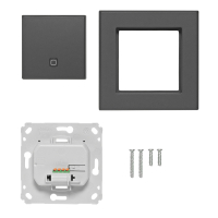 Homematic IP Wired Smart Home Temperatur- und Luftfeuchtigkeitssensor innen, anthrazit, HmIPW-STH-A - 160536A0
