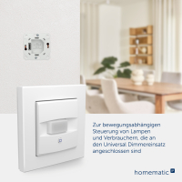 Homematic IP Universal Dimmeraufsatz - Bewegungsmelder ( HmIP-UDI-SMI55, 162335A0 )
